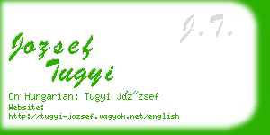 jozsef tugyi business card
